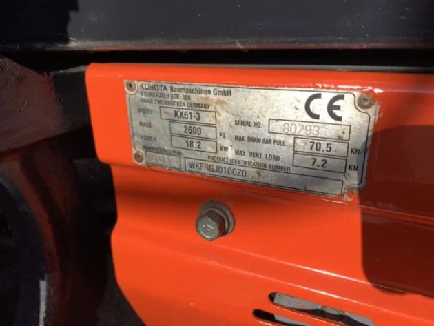 Mini pelle Kubota KX061-3 / 2,6 T – Image 11